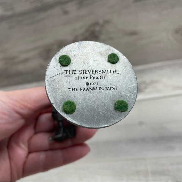 1974 Franklin Mint Pewter The People of Colonial America "The Silversmith" - Picture 7 of 8